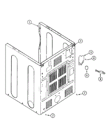 04 - Cabinet-Rear parts for Maytag Dryer MDG16PRAXW from AppliancePartsPros.com