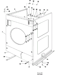 02 - Cabinet (Pd) parts for Maytag Washer MFR60PDCTS from AppliancePartsPros.com
