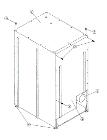 16 - Outer Top / Back Guard Assembly (Dg75pn1) parts for Maytag Dryer DG75PN1 from AppliancePartsPros.com