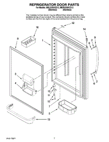 05 - Refrigerator Door Parts parts for Maytag Refrigerator MBL2256KES12 from AppliancePartsPros.com