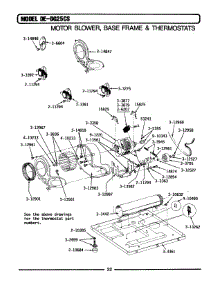 09 - Motor, Blower, Base Frame & Thermostats parts for Maytag Dryer DE25CS from AppliancePartsPros.com