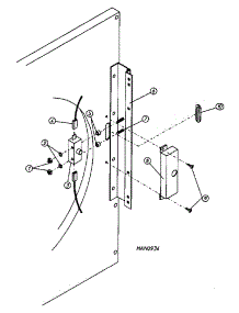 11 - Main Door Switch Housing (Pc2) parts for Maytag Dryer MDG30PC2AQ from AppliancePartsPros.com