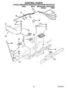 11 - Control Parts parts for Maytag Refrigerator MSD2576VEM00 from AppliancePartsPros.com