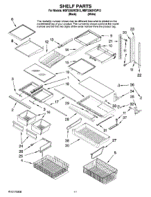 07 - Shelf Parts parts for Maytag Refrigerator MBF2262HEW13 from AppliancePartsPros.com