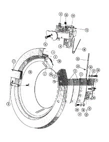 24 - Door (Series 11) parts for Maytag Washer MFR35PCATS from AppliancePartsPros.com
