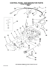 02 - Control Panel And Separator Parts parts for Maytag Dryer MLG24PDAXW0 from AppliancePartsPros.com