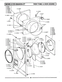 06 - Front Panel & Door Assembly parts for Maytag Dryer LDG22CT from AppliancePartsPros.com