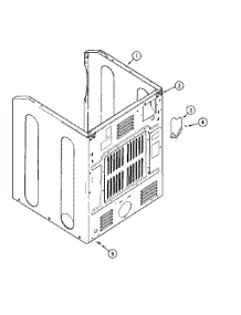 07 - Cabinet-Rear parts for Maytag Dryer MLE15PDAUW from AppliancePartsPros.com