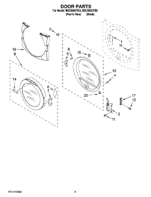 05 - Door Parts, Optional Parts (Not Included) parts for Maytag Dryer MGD9800TB0 from AppliancePartsPros.com
