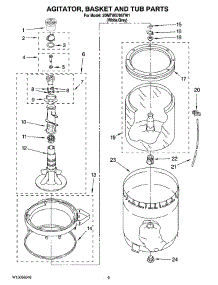 03 - Agitator, Basket And Tub Parts parts for Maytag Washer 2DMTW5705TW1 from AppliancePartsPros.com