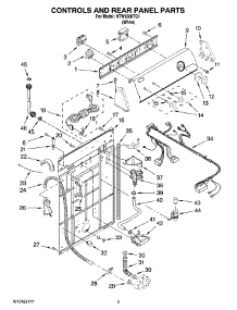 02 - Controls And Rear Panel Parts parts for Maytag Washer NTW5500TQ1 from AppliancePartsPros.com