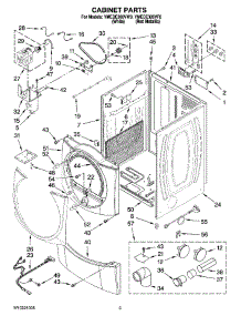 02 - Cabinet Parts parts for Maytag Dryer YMEDE300VF0 from AppliancePartsPros.com