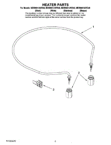 05 - Heater Parts parts for Maytag Dishwasher MDB6601AWW46 from AppliancePartsPros.com