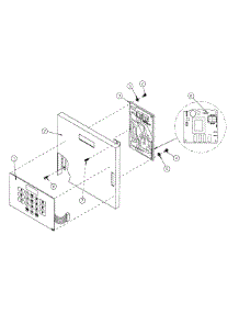02 - Control Panel Assembly (Microprocessor) parts for Maytag Dryer MDG170P1HW from AppliancePartsPros.com