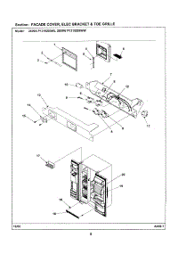 03 - Facade Cover  /  Elec Bracket  /  Toe Grille parts for Maytag Refrigerator 2699A from AppliancePartsPros.com