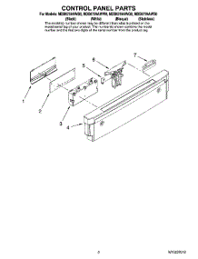 02 - Control Panel Parts parts for Maytag Dishwasher MDB6759AWQ0 from AppliancePartsPros.com