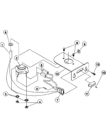 09 - Sensor Bracket parts for Maytag Dryer MDG50PNVWW from AppliancePartsPros.com