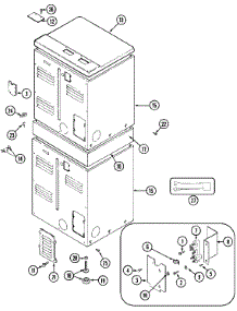 04 - Rear parts for Maytag Dryer MDE11PDACL from AppliancePartsPros.com