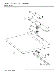 03 - Top Cover-Canada (De) parts for Maytag Dryer LDE27CD from AppliancePartsPros.com