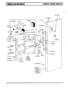03 - Control Center Shroud parts for Maytag Dryer LDE21CS from AppliancePartsPros.com