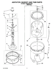 03 - Agitator, Basket And Tub Parts parts for Maytag Washer 3UMTW5955TW0 from AppliancePartsPros.com