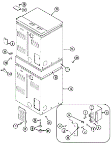 04 - Rear parts for Maytag Dryer MDE13PDBCW from AppliancePartsPros.com