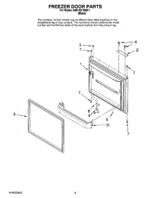 05 - Freezer Door Parts parts for Maytag Refrigerator ABB1921FEB11 from AppliancePartsPros.com