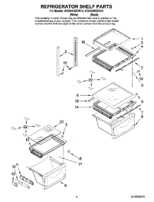 03 - Refrigerator Shelf Parts parts for Maytag Refrigerator AC2224GEKB12 from AppliancePartsPros.com