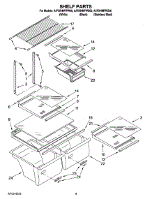 05 - Shelf Parts, Optional Parts (Not Included) parts for Maytag Refrigerator A2RXNMFWW00 from AppliancePartsPros.com