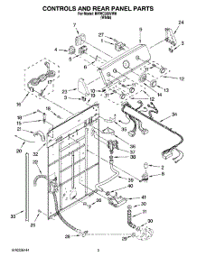 02 - Controls And Rear Panel Parts parts for Maytag Washer MVWC300VW0 from AppliancePartsPros.com