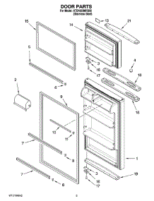 02 - Door Parts parts for Maytag Refrigerator ATB1822MRS00 from AppliancePartsPros.com