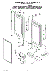 04 - Refrigerator Door Parts parts for Maytag Refrigerator MFD2561HEQ14 from AppliancePartsPros.com
