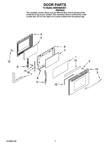 05 - Door Parts parts for Maytag Range MGRH865QDS1 from AppliancePartsPros.com