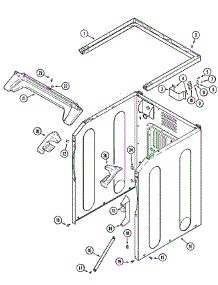 03 - Cabinet-Front (Lower) parts for Maytag Dryer MLG23PRAWW from AppliancePartsPros.com