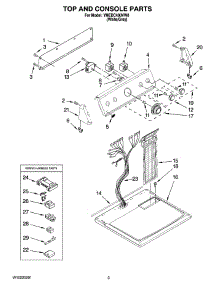02 - Top And Console Parts parts for Maytag Dryer YMEDC400VW0 from AppliancePartsPros.com