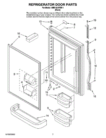 04 - Refrigerator Door Parts parts for Maytag Refrigerator ABB1921FEB11 from AppliancePartsPros.com