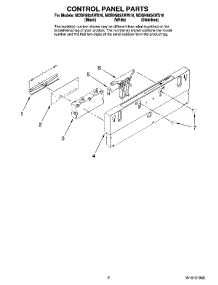 02 - Control Panel Parts parts for Maytag Dishwasher MDBH985AWB10 from AppliancePartsPros.com