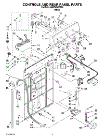 02 - Controls And Rear Panel Parts parts for Maytag Washer 6AMTW5455TQ0 from AppliancePartsPros.com