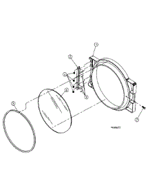 10 - Door Assembly (Pc2) parts for Maytag Dryer MDG30PC2AL from AppliancePartsPros.com