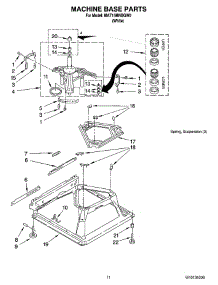 06 - Machine Base Parts parts for Maytag Washer MAT15MNBGW0 from AppliancePartsPros.com