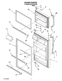 02 - Door Parts parts for Maytag Refrigerator MTB1551VEW01 from AppliancePartsPros.com