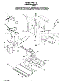 06 - Unit Parts parts for Maytag Refrigerator MBB1952HEB10 from AppliancePartsPros.com