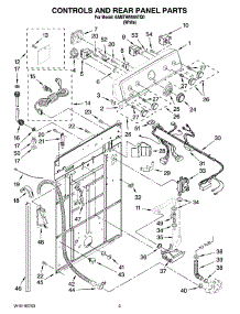 02 - Controls And Rear Panel Parts parts for Maytag Washer 6AMTW5555TQ0 from AppliancePartsPros.com