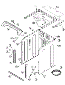 08 - Cabinet-Front (Washer) parts for Maytag Dryer MLG19PRAWW from AppliancePartsPros.com