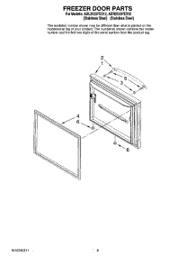 05 - Freezer Door Parts parts for Maytag Refrigerator ABL2533FES12 from AppliancePartsPros.com