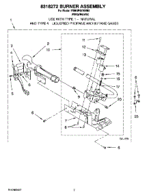 04 - 8318272 Burner Assembly, Optional Parts (Not Included) parts for Maytag Dryer 7MMGP0070VM0 from AppliancePartsPros.com