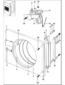 11 - Door parts for Maytag Washer MFS35PNDVS from AppliancePartsPros.com