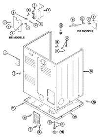 05 - Cabinet-Rear parts for Maytag Dryer MDG10PDEGW from AppliancePartsPros.com