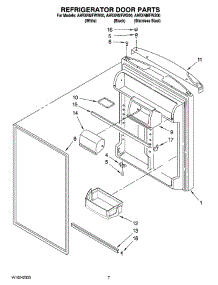 04 - Refrigerator Door Parts parts for Maytag Refrigerator A9RXNMFWW00 from AppliancePartsPros.com