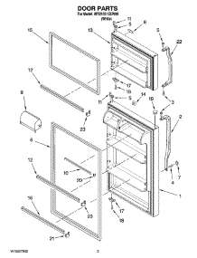 02 - Door Parts parts for Maytag Refrigerator MTB1551EEW00 from AppliancePartsPros.com